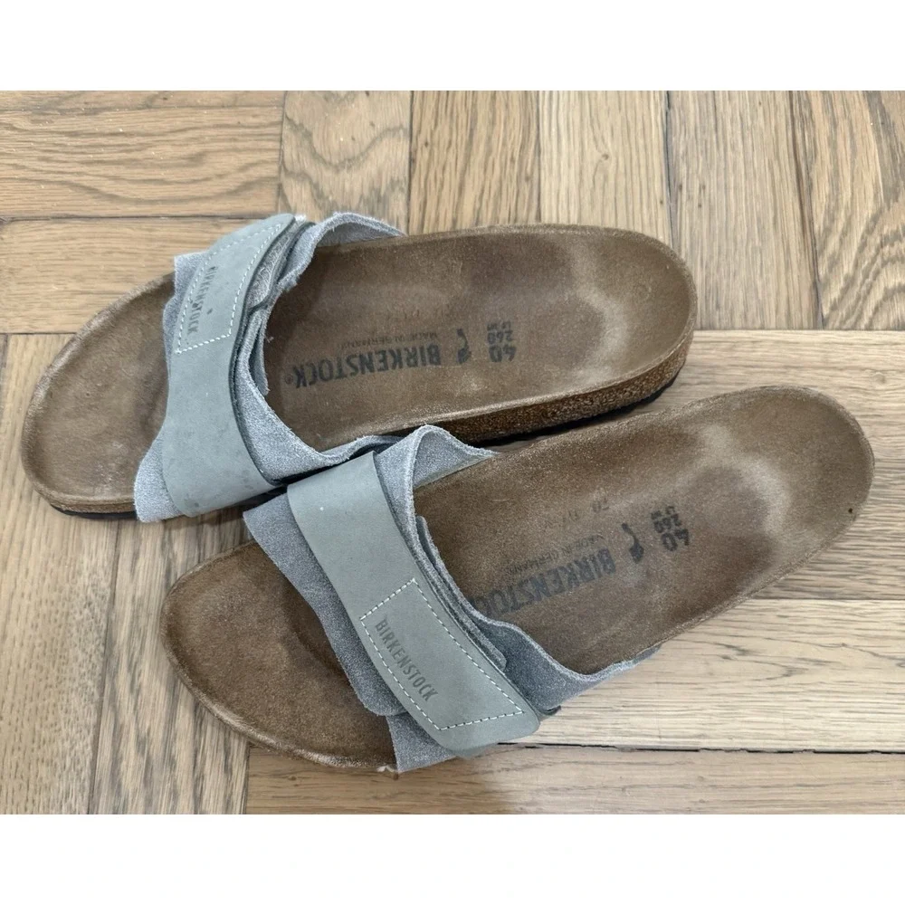 Birkenstock Oita Slide Sandals Suede Slip On Open‎ Toe Women's Size 9